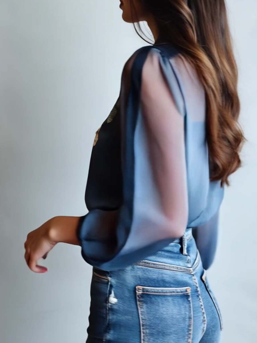 Floral Boho Chic Women's Blouse