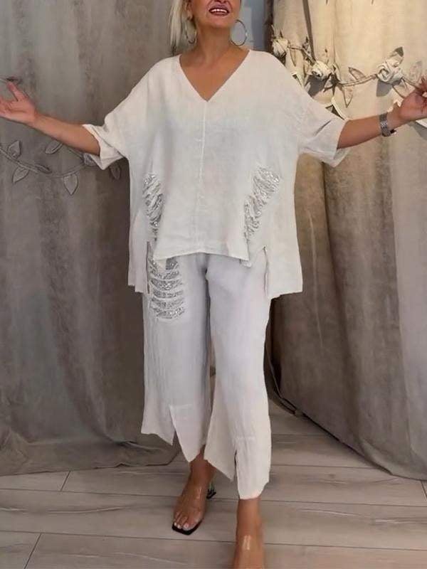 BIANCA | Elegant Two-Piece Summer Set For The Sunny Days