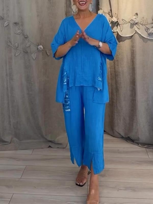 BIANCA | Elegant Two-Piece Summer Set For The Sunny Days